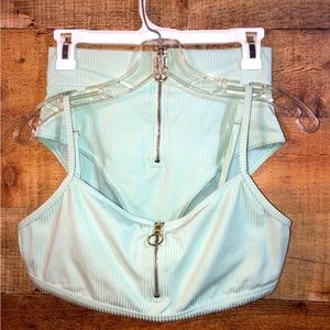 Refuge ribbed high waist cheeky bikini